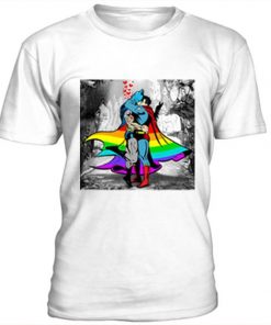 Batman vs Superman gay pride T-shirt|NL