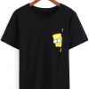 Black Print Simpson T-shirt|NL