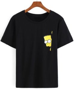 Black Print Simpson T-shirt|NL