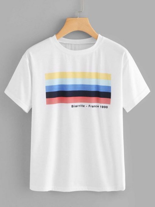 Casual Letter T-shirt NL