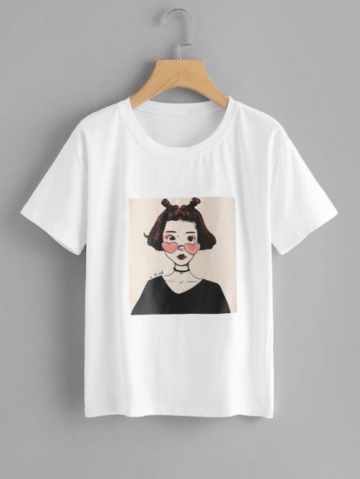 Figure Print Tee T-Shirt NL