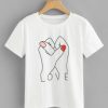 Graphic Print Love T-shirt| NL