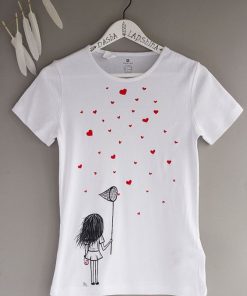 Hand painted Women T-shirt N