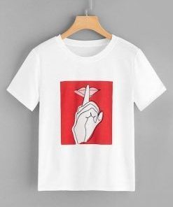 Lip Print T Shirt| NL