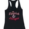 Lipstick and Lunges Funny Women’s Work Out Tank Top NL