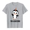 Penguin I'm A Unicorn Funny T Shirt| NL