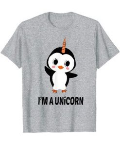 Penguin I'm A Unicorn Funny T Shirt| NL