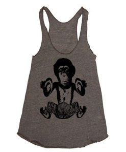 Music Monkey Funny Workout Tank Top NL