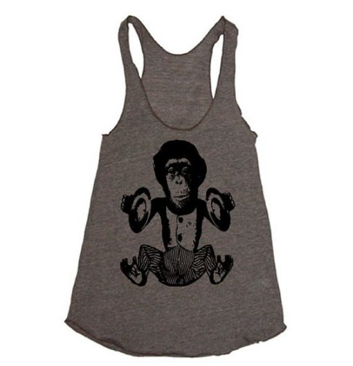 Music Monkey Funny Workout Tank Top NL