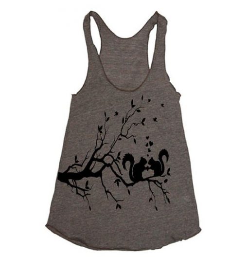 Squirrels In Love Workout Tank Top NL