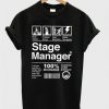 Stage manager T shirt | NL