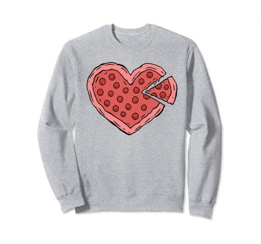 Funny Pizza Heart Sweatshirt| NL