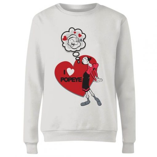 I Love Popeye Women's Sweatshirt| NL