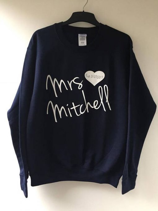 Personalised Mr and Mrs sweatshirt| NL