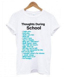 Thoughts During School T-Shirt| NL