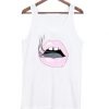 Sexy lip smoke tank top| NL