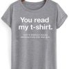 You read my tshirt| NL