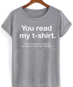 You read my tshirt| NL