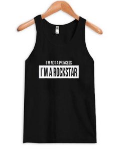 I’m not a princess i’m a rock star tanktop| NL