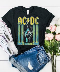 ACDC Lightning Guitarist Pillars t shirt RF