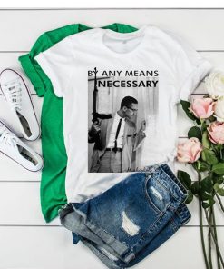 By Any Means Necessary Malcolm X Inspired t shirt RF