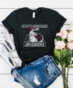 Mess with grammarsaurus and you’ll get Jurasskicked t shirt RF