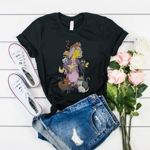 The Simpsons Crazy Cat Lady t shirt RF