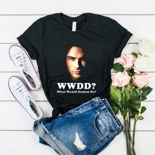 Would Would Damon Do-Vampire Diaries t shirt RF