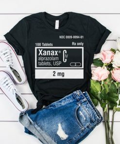 Xanax 2mg Rx Only t shirt RF