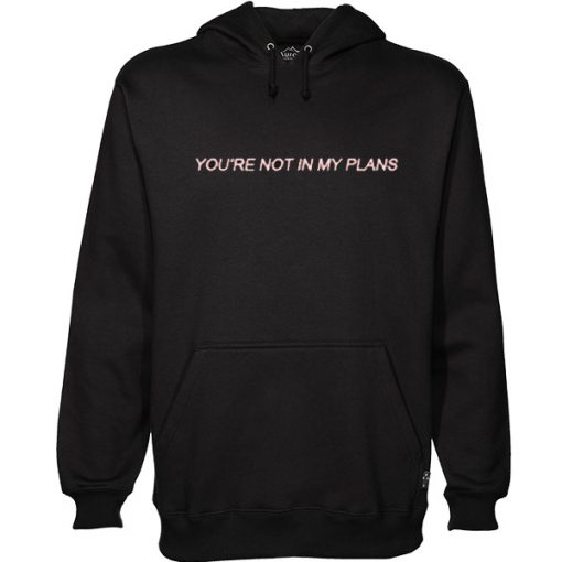 You're Not In My Plans hoodie RF