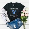 i survived corona virus 2020 tshirt RF