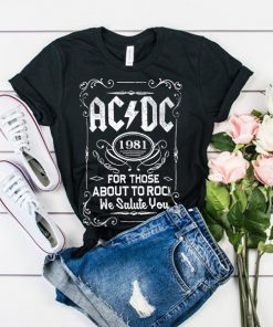 ACDC 1981 For Those About To Rock t shirt RF