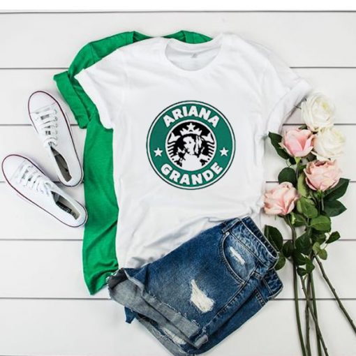 Ariana Grande Starbucks Logo t shirt RF