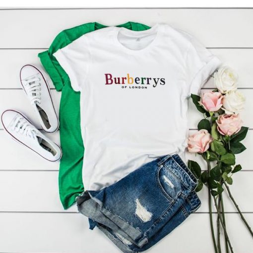 Burberry Rainbow Burberrys of London t shirt RF