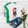 Grunge Lisa Simpson Pink Hair Red & Green t shirt RF