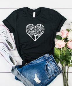 Heart Tree t shirt RF