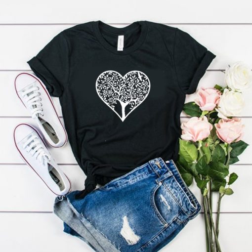 Heart Tree t shirt RF