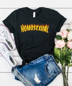 Homosexual Thrasher Flame t shirt RF