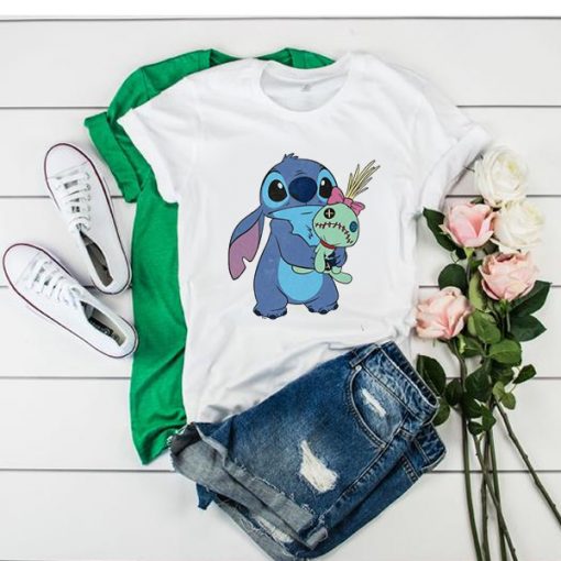 Lilo & Stitch Ohana Stitch & Scrump Girls t shirt RF