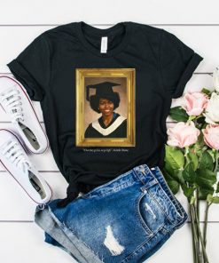 Michelle Obama Graduation Portrait When they go low we go high t shirt RF