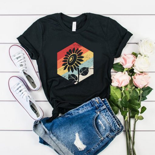 Retro Sunflower t shirt RF