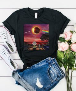 Snoopy and Charlie Brown Pink Floyd Dark Side Of The Moon t shirt RF