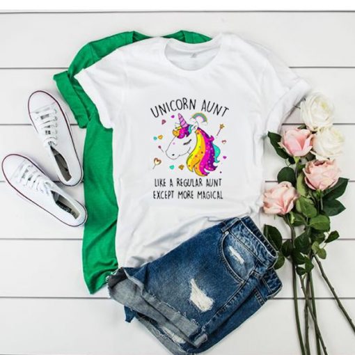 Unicorn Aunt Graphic t shirt RF