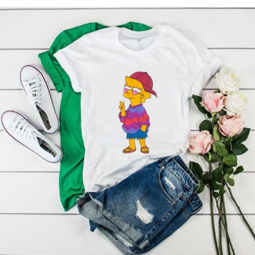 Womens The Simpsons Cool Lisa Fitted t shirt RF