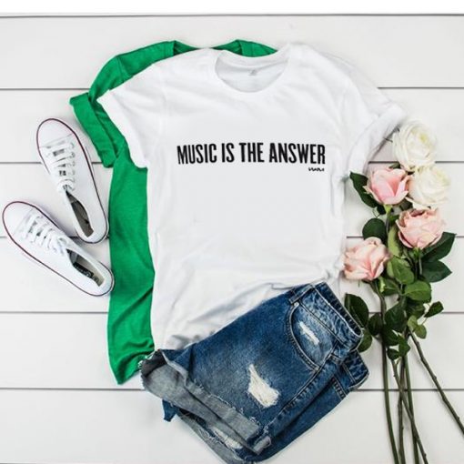 music is the answer t shirt RF