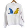 Abba Blue and Yellow Cat sweatshirt RF