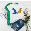 Abba Blue and Yellow Cat t shirt RF