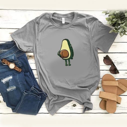 Avocado Print Cuffed Tee t shirt RF