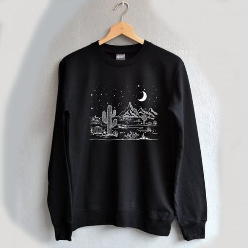 Desert starry night sweatshirt RF