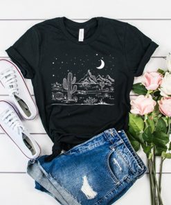 Desert starry night t shirt RF